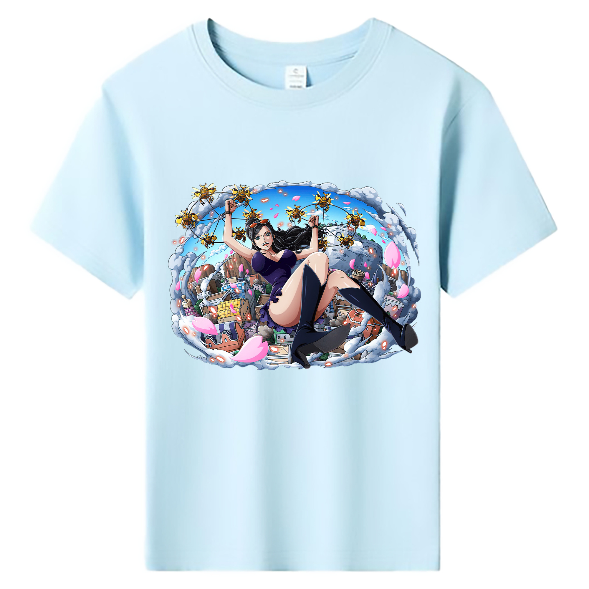 ワンピース ニコ・ロビン ONE PIECE Nico Robin 綿100％キッズTシャツ（フロントプリント）
